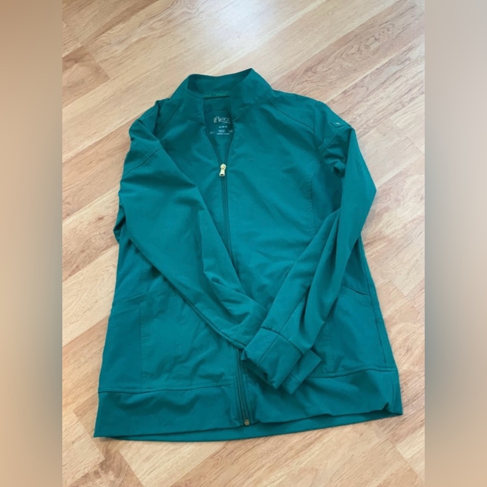 Women’s IFlex scrub jacket - hunter green